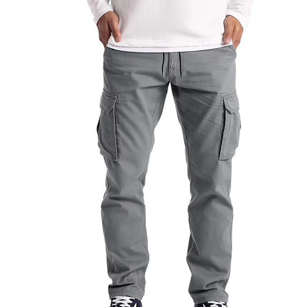 Men's Casual Loose Straight Leg Cotton Pants