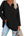 Oversized Women's T-Shirt with V-Neck (Multicolor)