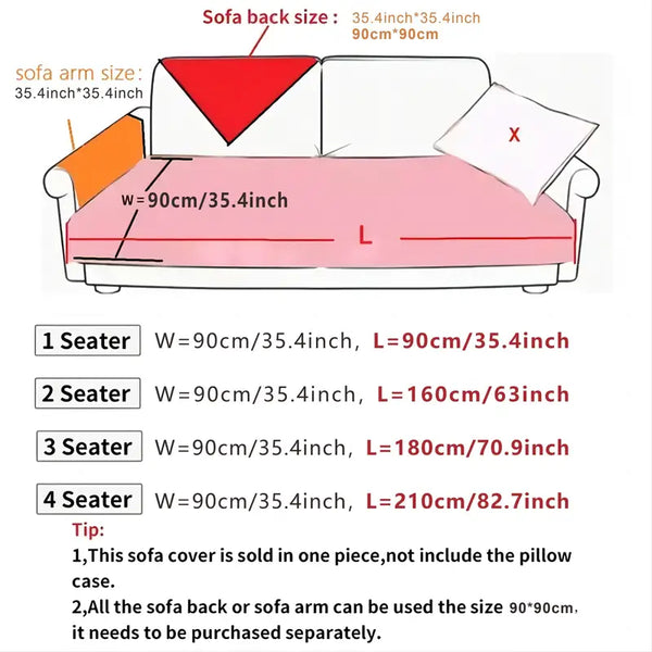 Universal Chenille Sofa Cushion Cover for Pets (1pc)