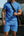 Men's Short Sleeve Shorts Casual Suit Summer Waffle Solid Color Casual Loose Lapels T-shirt Suit Men