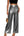 heipeiwa Womens Metallic Wide Leg Palazzo Pants Rib Pleated Smocked Waist Party Club Sequin Slacks Pant