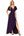 Ever-Pretty Womens Glitter High Low Ruffled Hem V-Neck Formal Dress with Sleeves Dark Purple US14