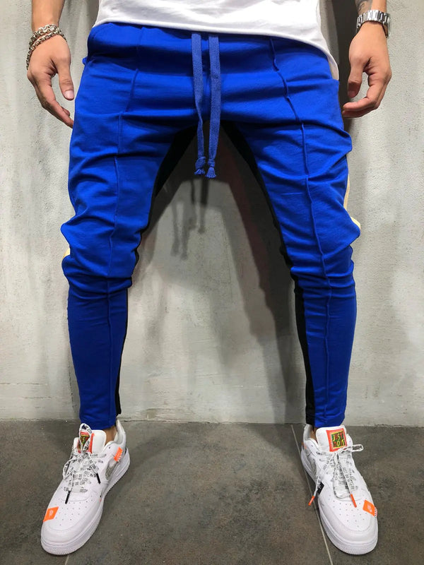 Men's Color-Block Hip-Hop Jogger Fitness Pants