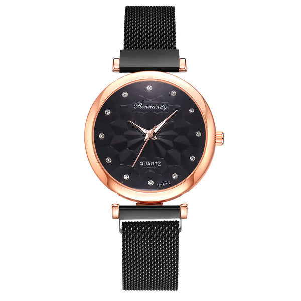 Fashion Women's Watch Set with Bracelet (5 Pieces)