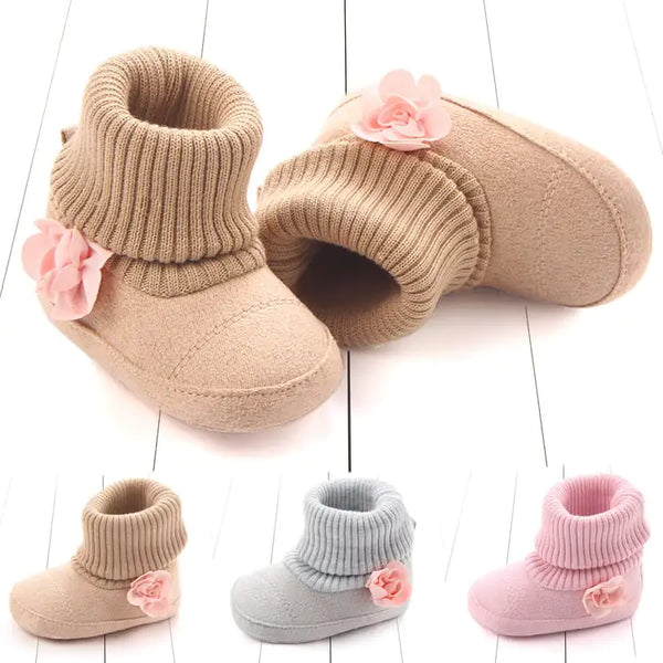 Three-Color Fashion Baby Boots for Children