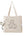 Portable Canvas Print Handbag for Outings with Pets