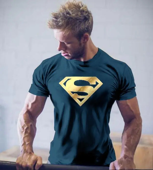Men's Superman T-Shirt for Fitness Training Wear