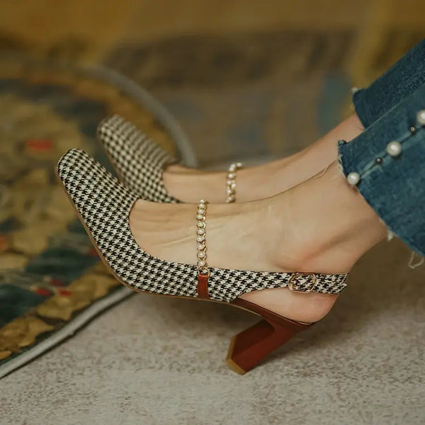 Fashionable Women's Chunky Heel Sandals for Work