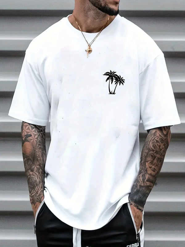 Men's Cotton Loose Short Sleeve Casual T-Shirt