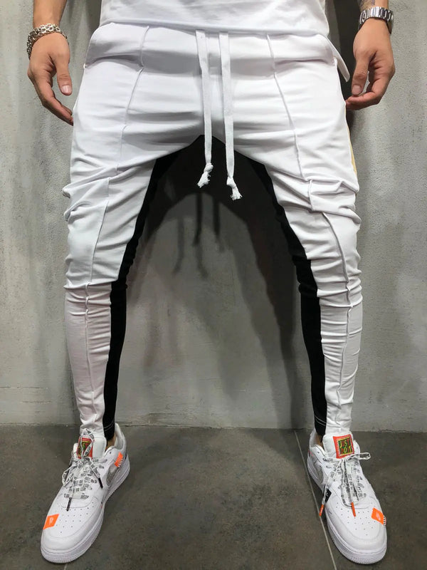 Men's Color-Block Hip-Hop Jogger Fitness Pants