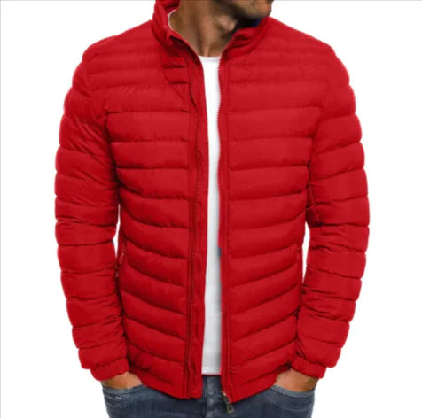 Men's Coldproof Cotton Padded Jacket – Outdoor Zipper Coat