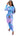 Autumn Digital Print Long Sleeve Bodycon Dress for Women
