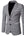 Mens Slim Fit Suit Single Breasted Wedding Suit Jacket Houndstooth Blazer (Black-WhiteMedium)