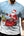 Christmas Print Casual Men's Polyester T-Shirt