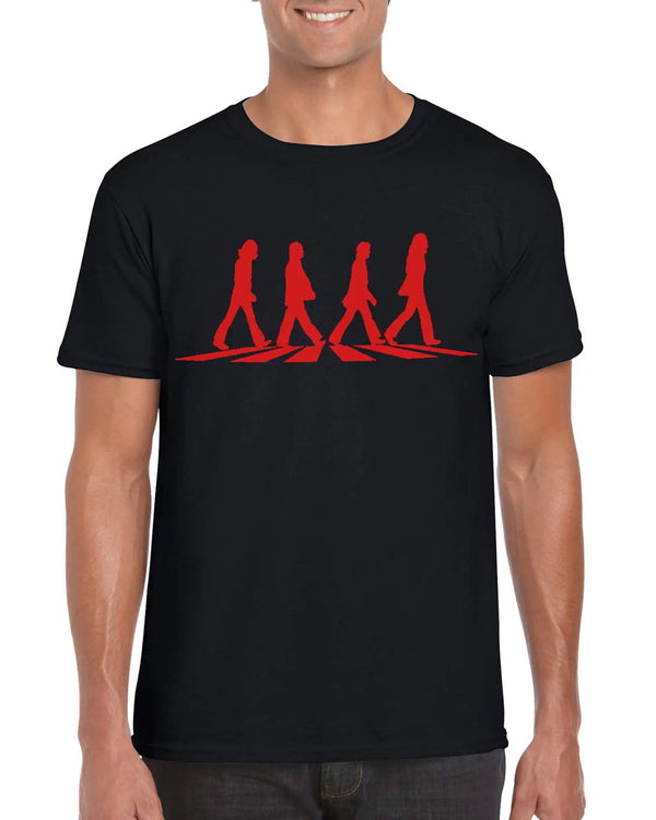 T-Shirt Abbey Road Tshirt Black Crosswalk Merchandise Memorabilia Vinyl Album Record Iconic T-Shirt Band Pepper CD Men Women Ladies Girls TS1BRM