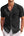 COOFANDY Mens Knit Button Down Shirt Vintage Short Sleeve Polo Shirts Casual Beach Shirts Top Black