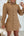 Drawstring Lapel Shirt Dress