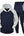 Mens Tracksuit 2 Piece Hoodie Jogging Sweatsuits Sets Pullover Casual Running Sport Hoodie and Sweatpants Set for Men Navy XX-Large