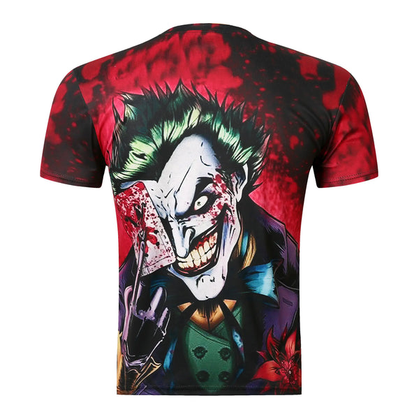 3D Printed Joker Short Sleeve T-Shirt for Men