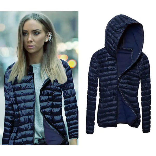 Candy Color Women's Hooded Jacket