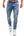 Men's Casual Denim Pants with Zipper Design