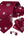 DiBanGu Mens Ties Formal Christmas Burgundy Silver Tie and Pocket Square Sets for Party