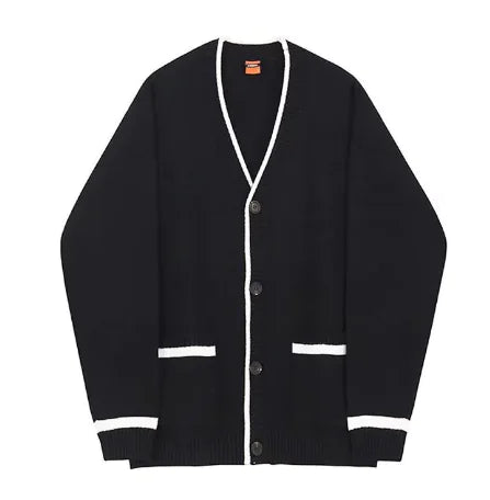 Men's Loose Knit Sweater Coat