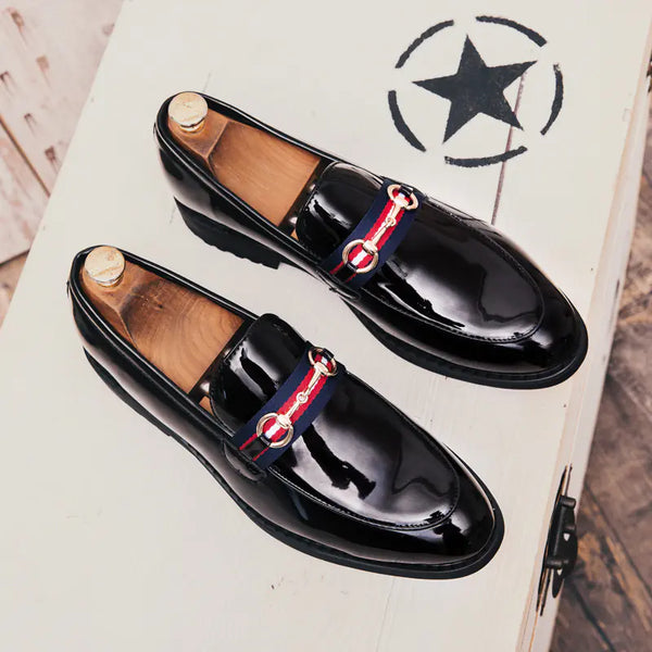 Korean Style Retro Pointed Toe Tassel Men's Shoes