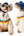Casual Fashion Lamb Wool Coat with Pet Color Stripes