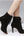 Peep-Toe Lace-Up Ankle Boots