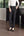 Women's Black Straight-Leg Suit Pants