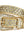 XZQTIVE Rhinestone Studded Western Leather Belt Men Women Vintage Cowgirl Cowboy Bling Design Crystal Diamond Waist Belts for Pants Jeans Dress(4-Gold Fit waist 34-36 inch)